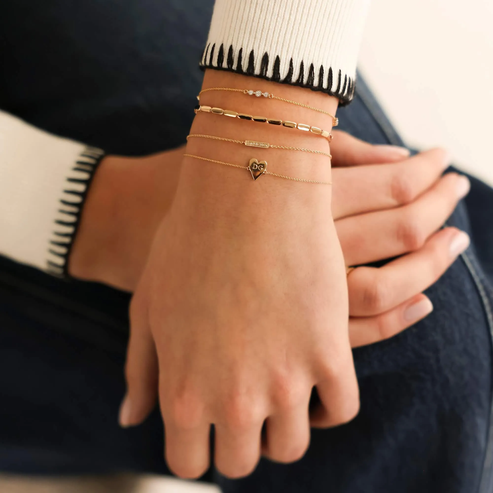 Ava Bea Trio Station Bracelet