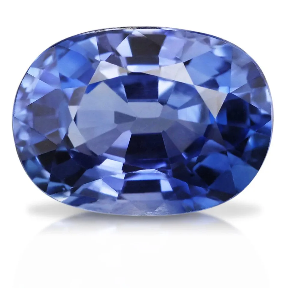 Genuine Blue Sapphire - 7.1X5.2mm Oval Shaped Gemstone 1.23 carats Pristine Custom Rings