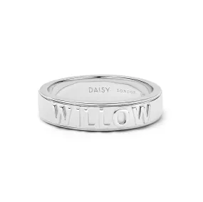 Personalised Spinning Ring Sterling Silver