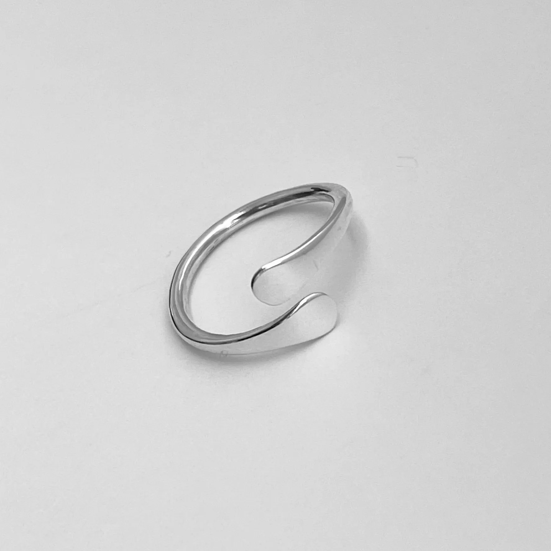 Sterling Silver Modern Ring, Silver Ring, Wraparound Ring, Boho Ring, Silver Band