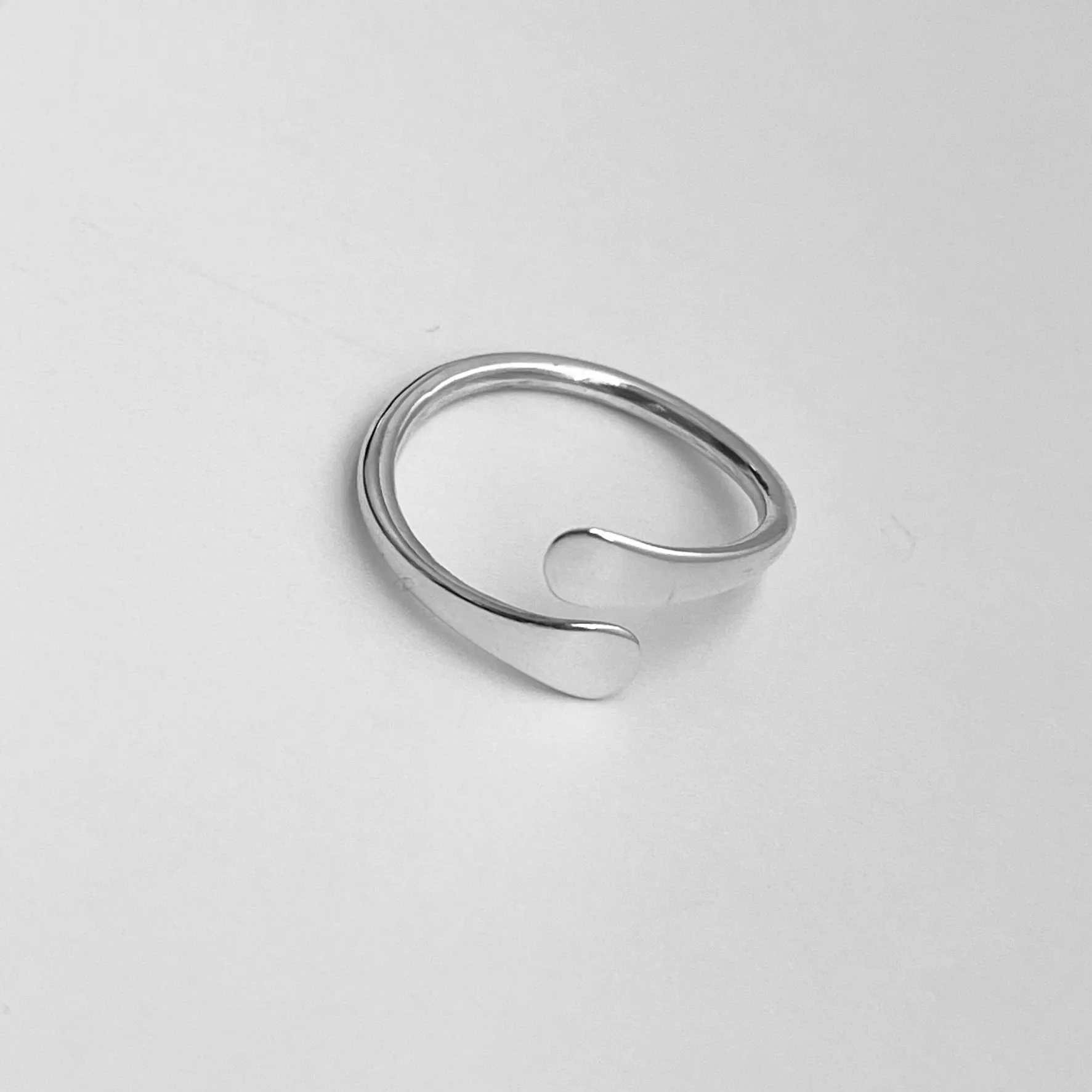 Sterling Silver Modern Ring, Silver Ring, Wraparound Ring, Boho Ring, Silver Band